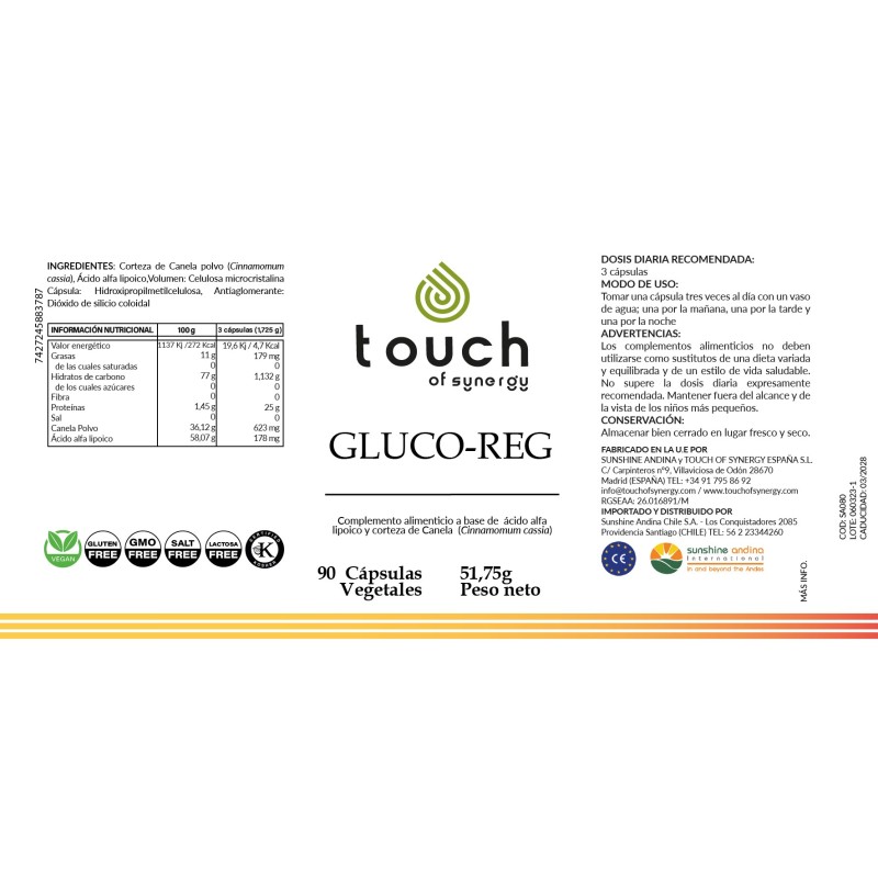 Gluco-Reg (90 cápsulas vegetales)