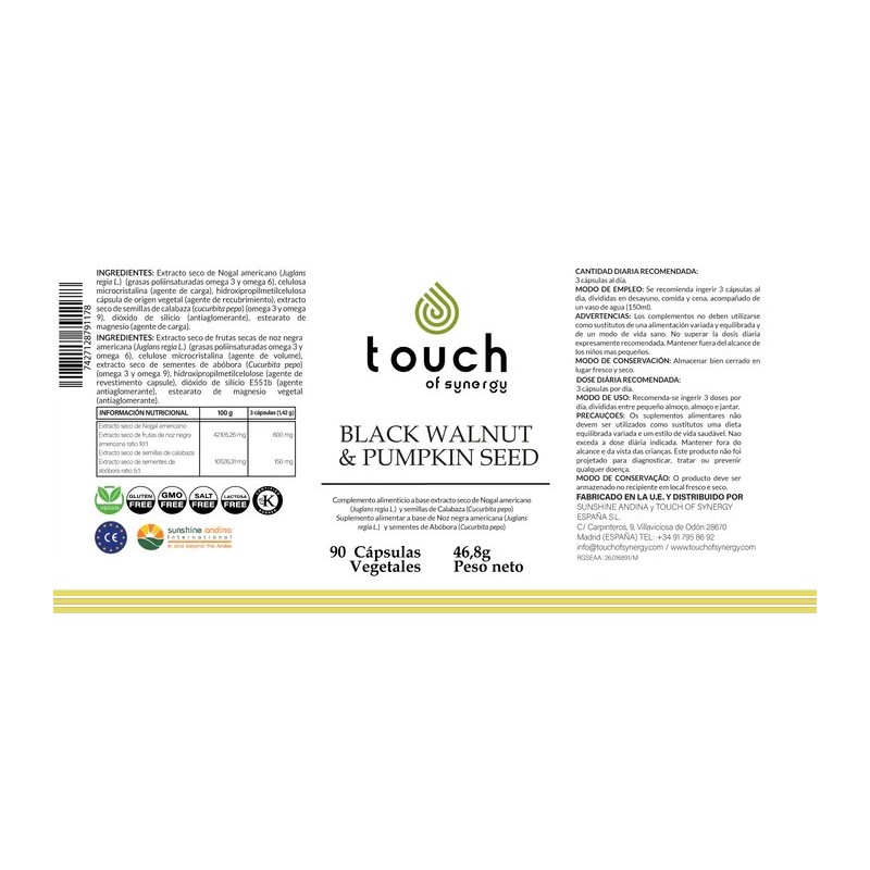 Black Walnut (90 cápsulas vegetales)