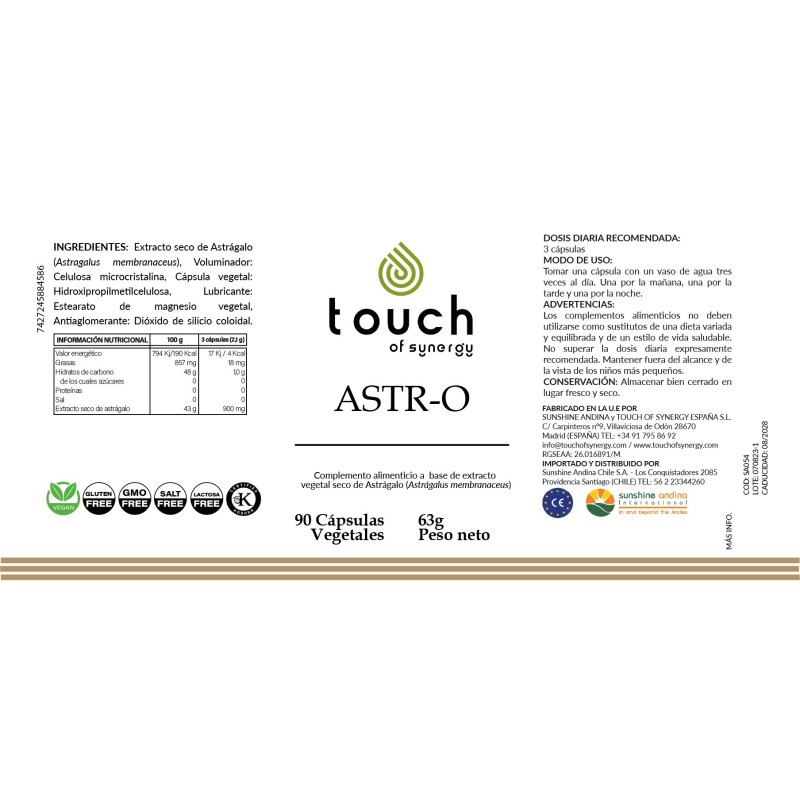 ASTR-O (90 cápsulas vegetales)