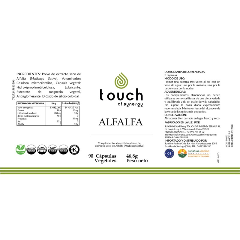 Alfalfa (90 cápsulas vegetales)