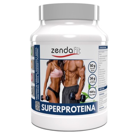 Superproteína de cáñamo, arroz y cacao, con maca y guaraná (polvo)