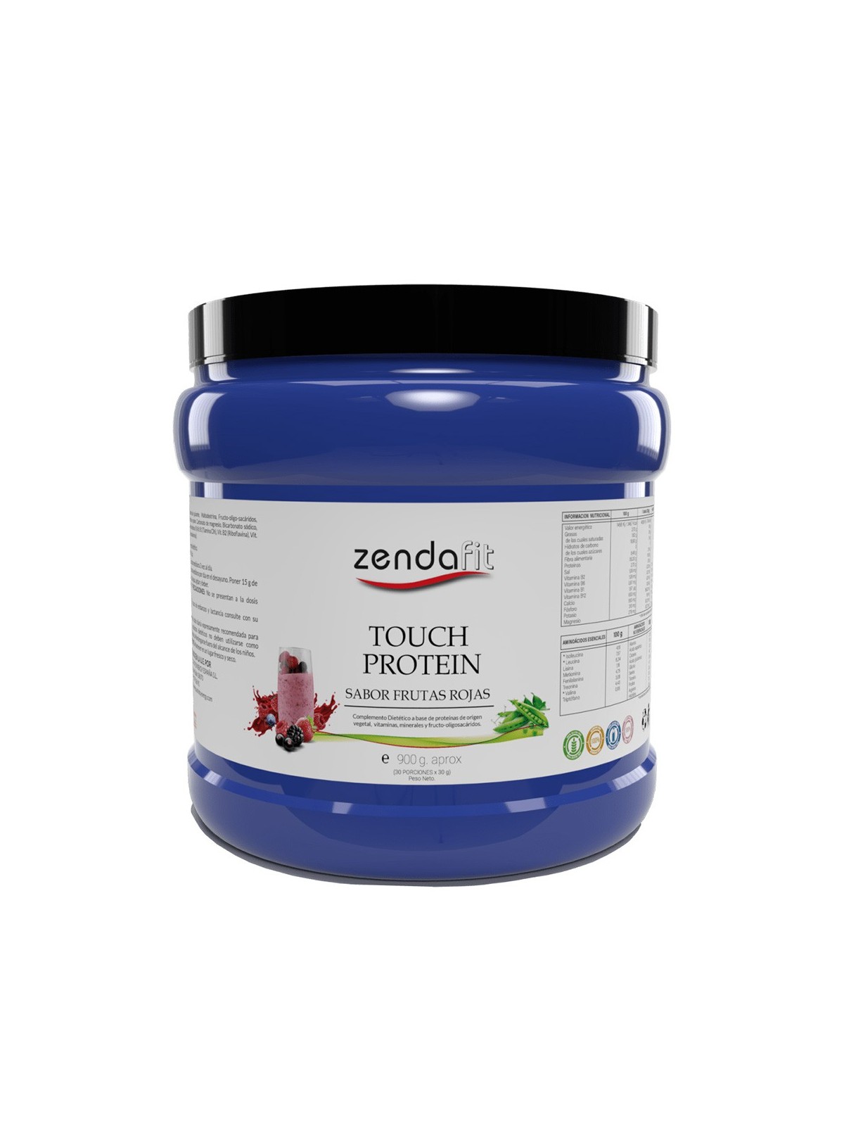 Touch Protein Frutos Rojos – 900 gr (polvo)
