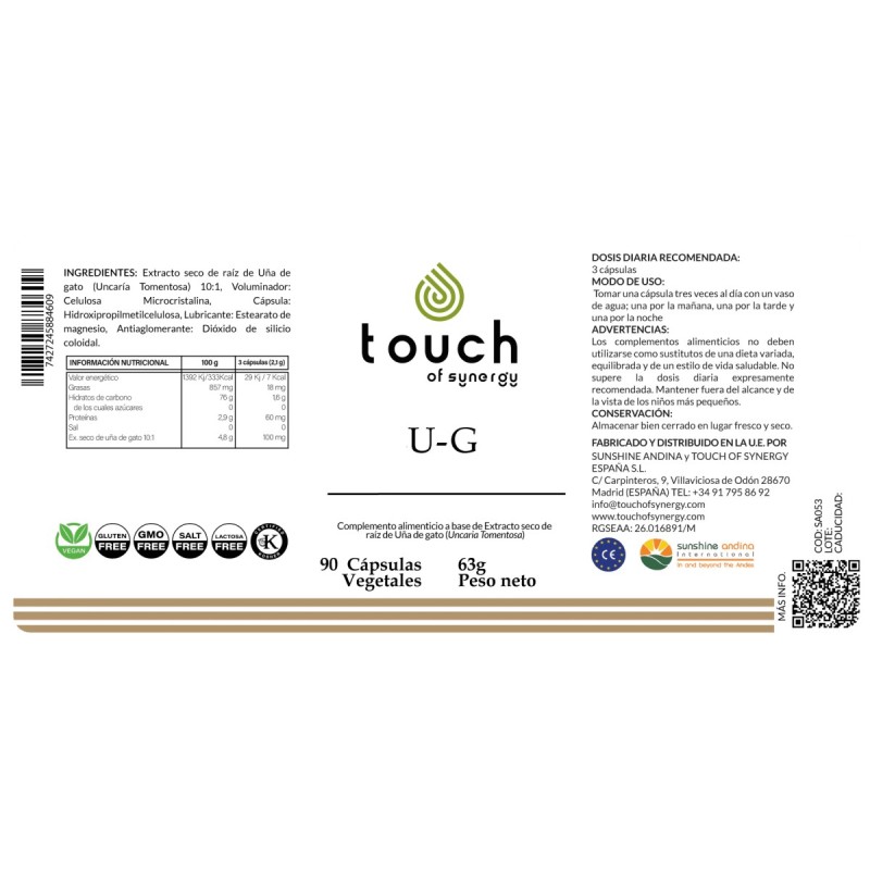U-G (90 cápsulas)