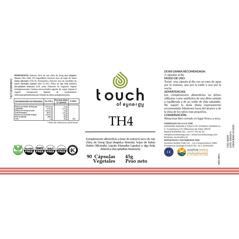 TH4 (90 cápsulas vegetales)